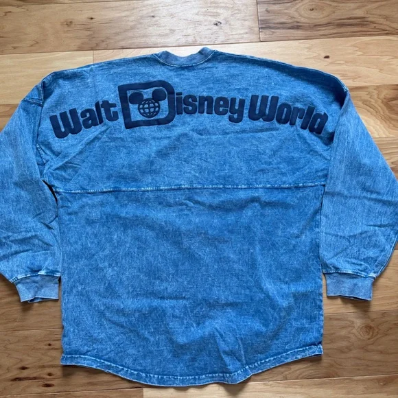 Disney Parks Walt Disney World Spirit Jersey Long Sleeve Mineral Wash Size M - Picture 3 of 6